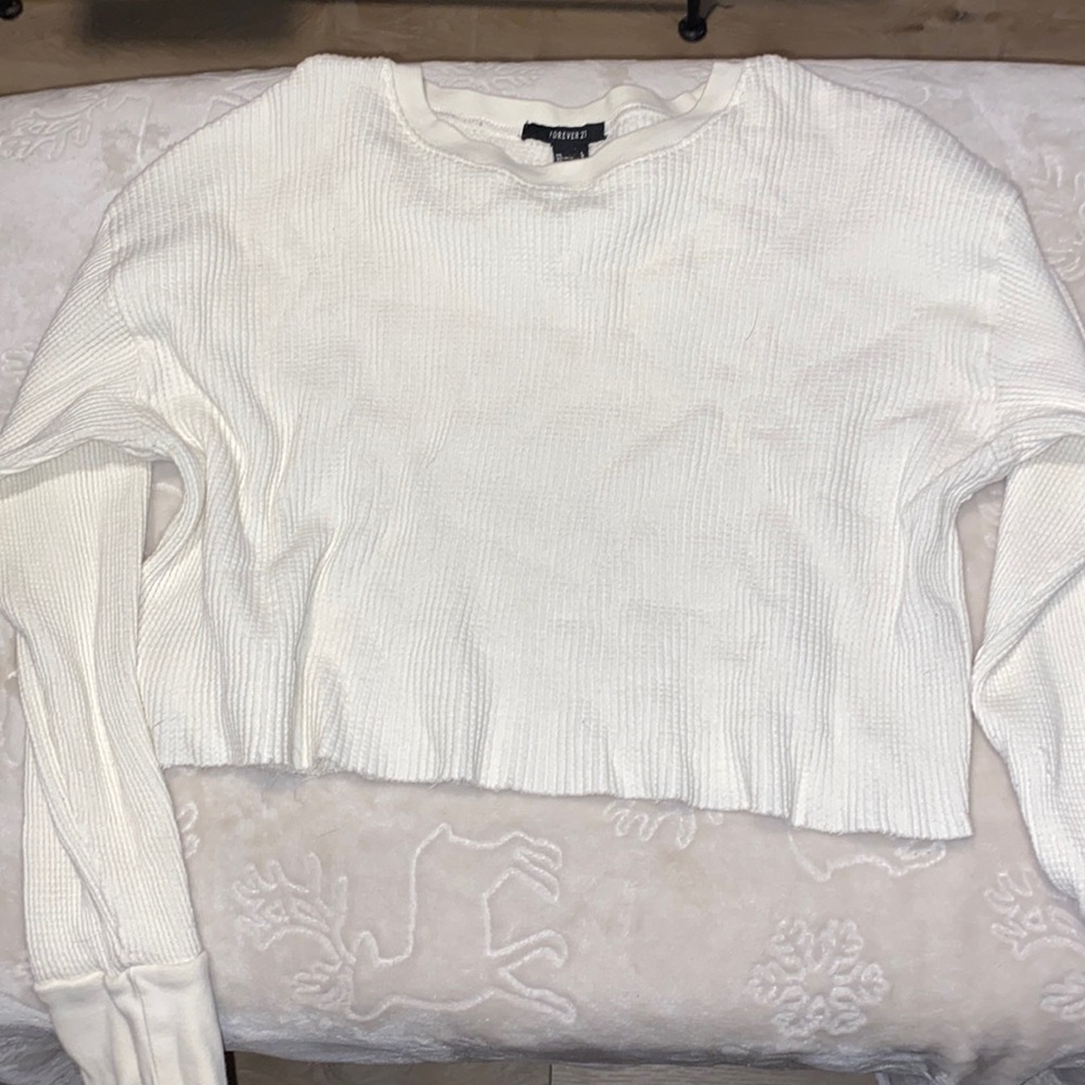 F21 LS Crop Top